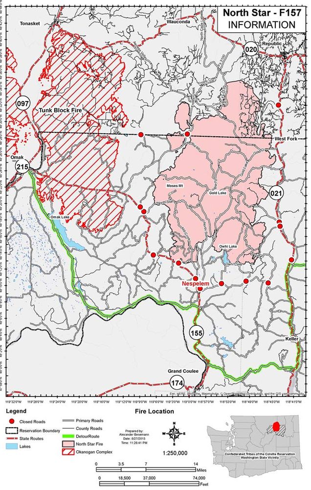 [UPDATED 2:07 p.m.] Report: Highway 155 to Omak is closed again - The Star